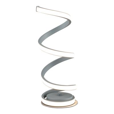 Solaris Grey Spiral Table Lamp