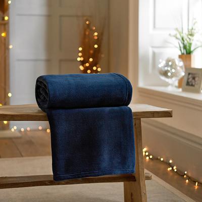 Snuggletouch 140x180cm Throw, Navy