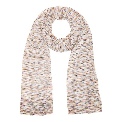 Cream Speckled Woven Scarf
