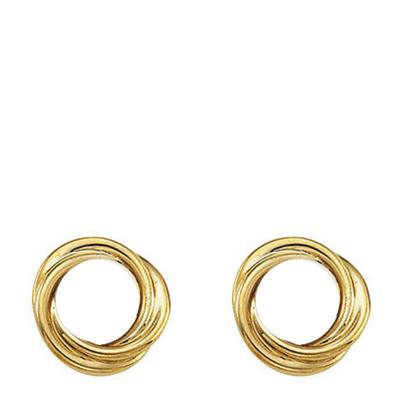 18K Gold Plated Knot Earrings