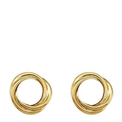 18K Gold Plated Knot Earrings