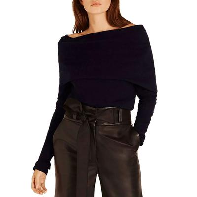 Midnight Shoulder Wrap Jumper