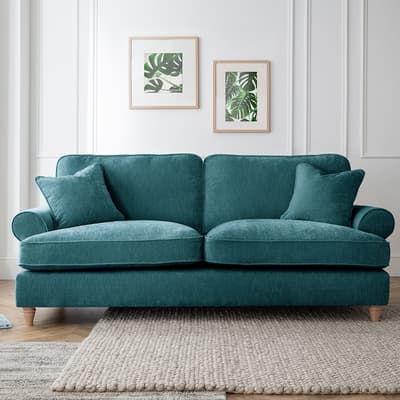 The Bromfield Large Sofa, Manhattan Emerald