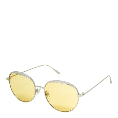 Women's Gold/Yellow Jimmy Choo Sunglasses 56mm