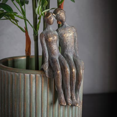 Togetherness Pot Hanger Bronze, Set Of 2
