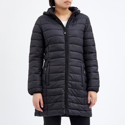 Black Padded Quilted Jacket