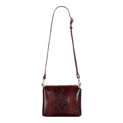 Burgundy Selby Leather Crossbody Bag