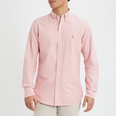 Pink Custom Slim Fit Cotton Shirt