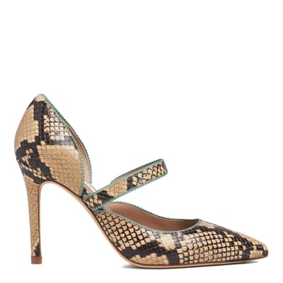 Snake Print Leather Florence Courts