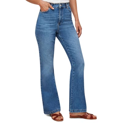 Blue Authentic Flared Cotton Jeans