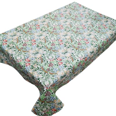 Golden Lily Square Acrylic Tablecloth 132x132cm