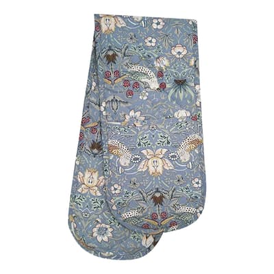 Blue Strawberry Thief Double Oven Glove