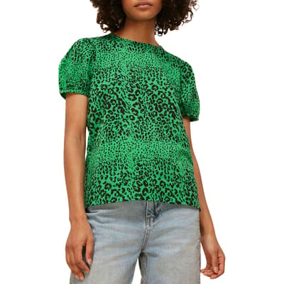 Multi Speckled Animal Puff T-Shirt