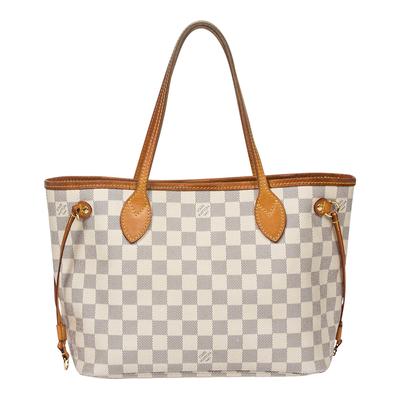 Ivory Check Neverfull Tote