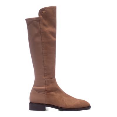 Camel Suede Keelan City To The Knee Boots