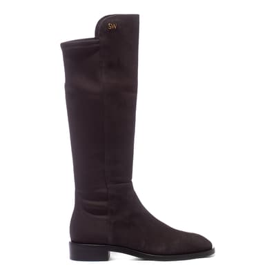 Slate Grey Suede Keelan City To The Knee Boots
