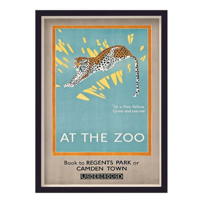 London Underground At The Zoo, Regents Park 44x33cm Framed Print