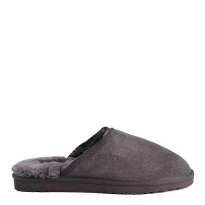 Unisex Grey Manly Slippers