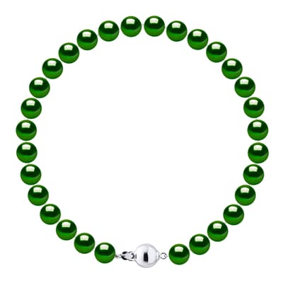 Dark Green Freshwater Pearl Bracelet