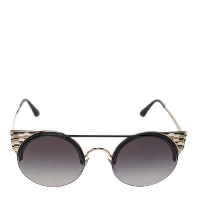 Women's Black/Gold Bvlgari Sunglasses 54mm