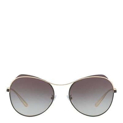 Women's Bvlgari Gold/Grey Sunglasses 57mm