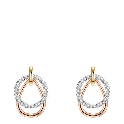 Rose Gold Silver Earrings