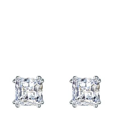 Zirconia White Silver Sterling Earrings