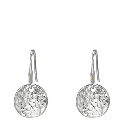 Silver 13mm Disc Nomad Earrings