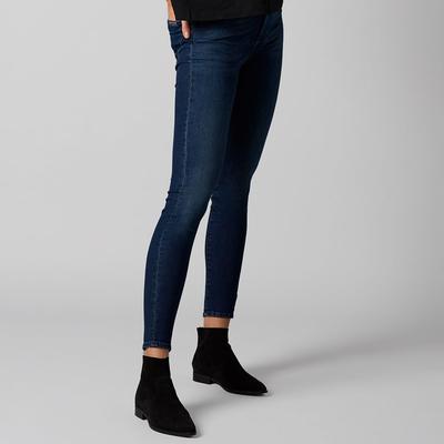 Dark Blue High Waisted Stretch Skinny Jeans