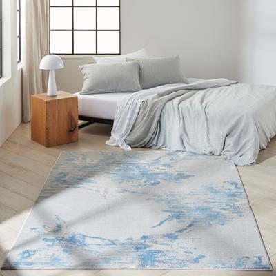 Enchanting 305x244cm Rug, Grey/Sky