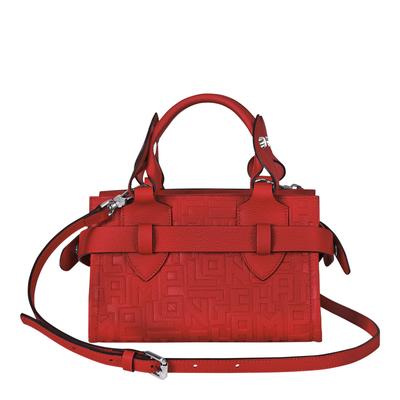 Burnt Red La Voyageuse Large Top Handle Bag