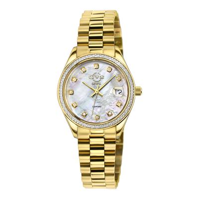 Women's Gold Gevril Turin Diamond Watch