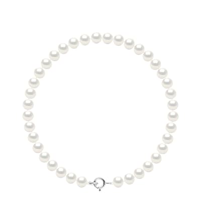 White Classic Pearl Bracelet