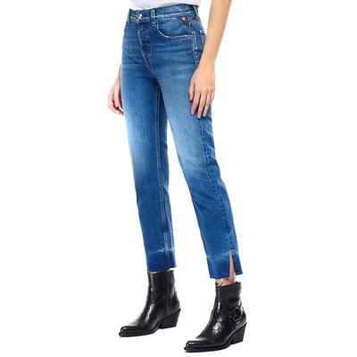 Blue Maijke Rose Label Straight Stretch Jeans