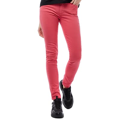 Bright Pink Roisin Stretch Skinny Jeans 