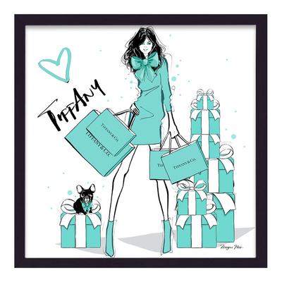 Tiffany Loveheart 33x33cm Framed Print