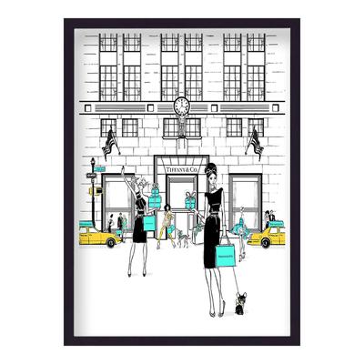 Tiffany Store 44x33cm Framed Print