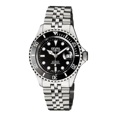 Men's Swiss Wall Street Black Ceramic Bezel Watch
