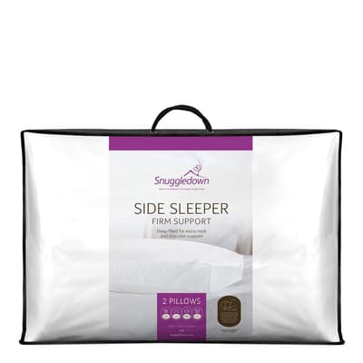 Side Sleeper Pillow, Firm Support, 2 Pack