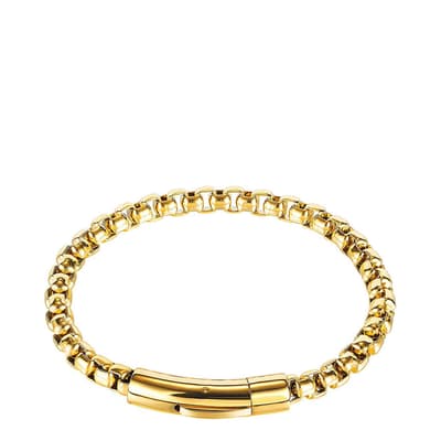 18K Gold Textured Bracelet