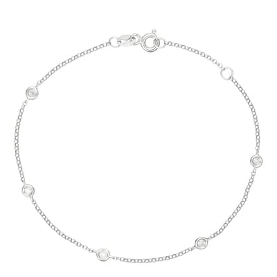 Silver 'Sunshine' Diamond Bracelet