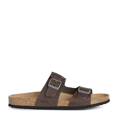 Brown Leather Ghita Sandals