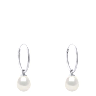 Natural White Nacre Pearl Earrings