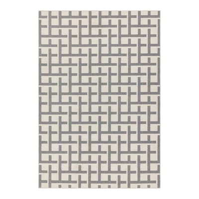 Antibes 160x230cm Rug AN03 White/Grey Grid