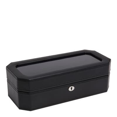 Black/Purple Windsor 5 Piece Watch Box