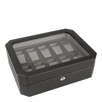 Black Windsor 10 Piece Watch Box