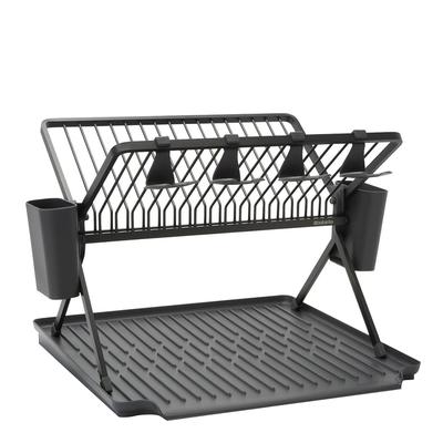 Large Black SinkSide Foldable Dish Rack