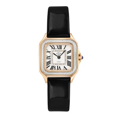 Women's GV2 Milan Black Leather Watch