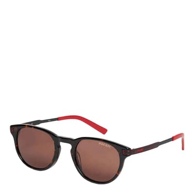 Men's Black/Brown Ducati Sunglasses 50mm