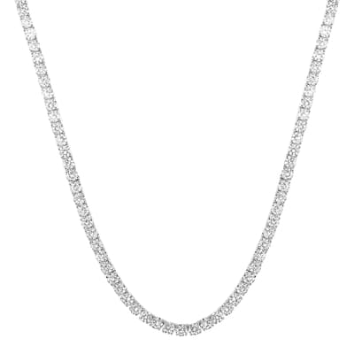 Silver Cz Necklace